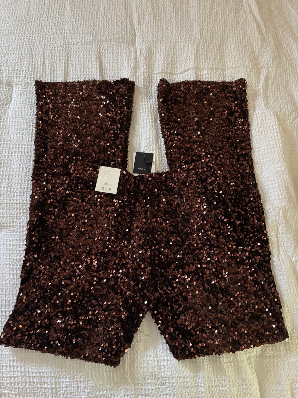 Zara sequin flare pants - Picture 3 of 7